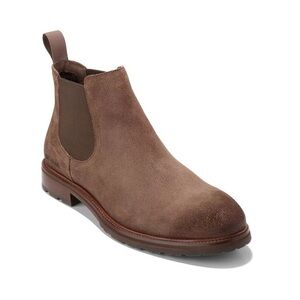 NWOT Cole Haan Water Resistant Chelsea Boots in Dark Lava Suede